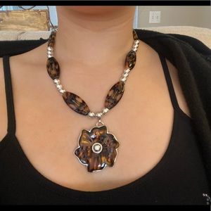 Brighton Shadow Garden Tortoise Necklace